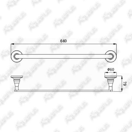 Полотенцедержатель Rush Corsica 60см CO42531