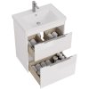 Тумба с раковиной Dreja Prime 70 99.9301 белый глянец