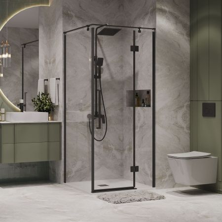 Душевой уголок Niagara Nova NG-6832-34BLACK 100x100