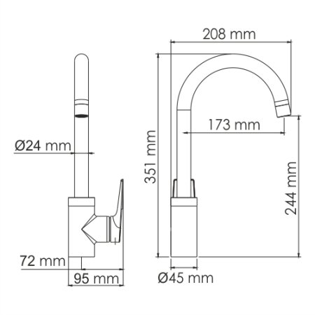 Смеситель WasserKRAFT Aisch 5507 для кухни