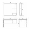 Тумба Comforty Турин 90 (L) 00004137135CF с раковиной Comforty-9090EL