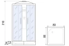 Душевая кабина River Quadro 80/24 МТ