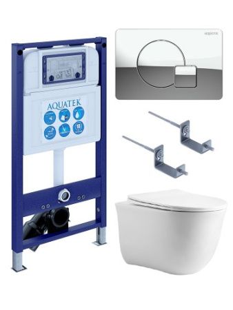 Инсталляция Aquatek с унитазом Aquatek Классик SET AQUATEK КЛАССИК cm-067 4в1