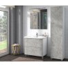 Тумба с раковиной Vigo Geometry 80 бетон