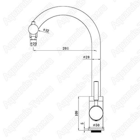 Смеситель для кухни Seaman Barcelone SSL-5226
