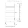 Полотенцесушитель электрический Aringa Бонди 50x100 AR03018CH