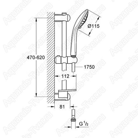 Душевой гарнитур Grohe Euphoria 27242001