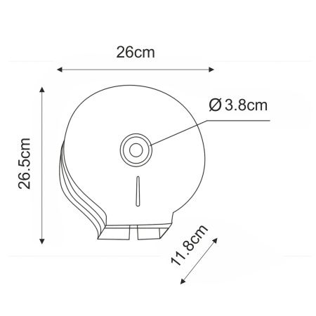 Диспенсер для туалетной бумаги WasserKRAFT  K-10025 