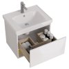 Тумба с раковиной Dreja Eco Perfecto 60 99.0806 белый глянец