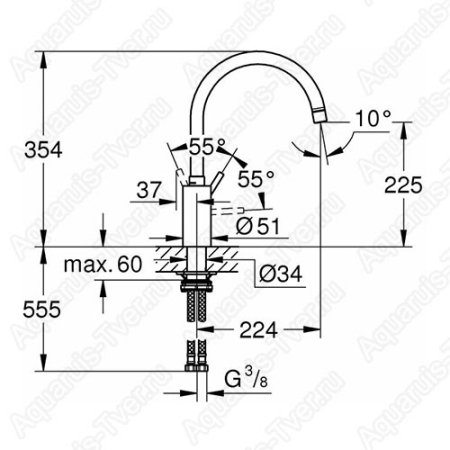 Смеситель Grohe Concetto для кухни (суперсталь)