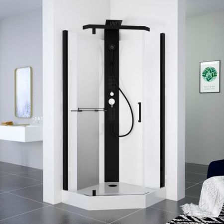 Душевая кабина Black & White G8705 90х90 8705900