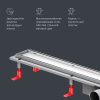 Душевой лоток Am.Pm PrimeFlow Cut Gradient 90см W02SC-U11-090-04SB