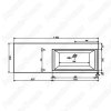 Тумба Style Line Даллас 140 (R) с раковиной Estet СС-00002221+СС-00002215