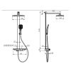 Душевая система Fmark (графит) FS45Q-03