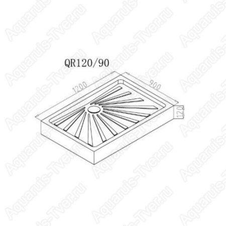 Душевой поддон Cerutti QR120/90 120x90