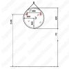 Зеркало Jorno Wood 60 с LED подсветкой и бесконтактным выключателем