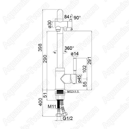 Смеситель для кухни Seaman Barcelone SSL-5226