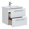 Тумба с раковиной Dreja Gio 60 77.0101W белый глянец