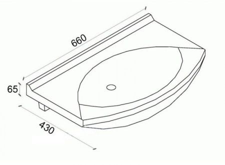 Раковина Dreja Лагуна 65см 192529