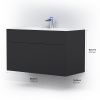Тумба с раковиной Inspire V2.0 100 графит матовый M50AFHX1003GM