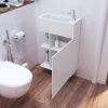 Тумба с раковиной 1Marka Stretto 50П 1-дверца белый глянец У94716