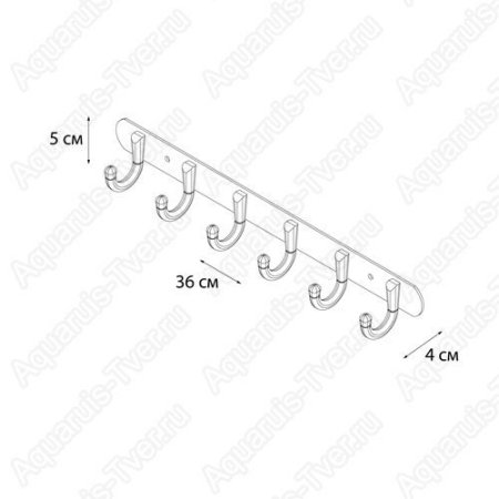 Планка Fixsen Equipment 6 крючков FX-1716