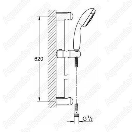 Душевой гарнитур Grohe Tempesta 27795001