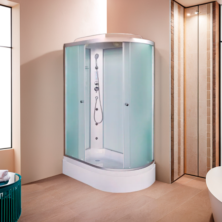 Душевая кабина DTO LM720L 120х80 (L) с гидромассажем и электрикой