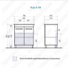Тумба с раковиной Vigo Plaza 70см белый глянец