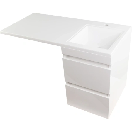 Тумба Style Line Даллас 100 (R) с раковиной Estet СС-00002349+СС-00000517