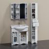 Тумба с раковиной СанТа Верона 80 белый глянец 700113+Classic80