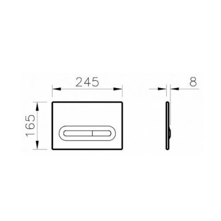 Клавиша смыва Vitra Loop T 740-0780