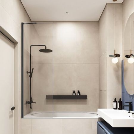 Шторка для ванны Veconi Palau 60см PL84B-60-01-C8