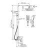 Душевая система WasserKRAFT Aisch A155.259.201.BG