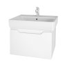 Тумба с раковиной Dreja Eco Tiny 50 99.1901 белый глянец