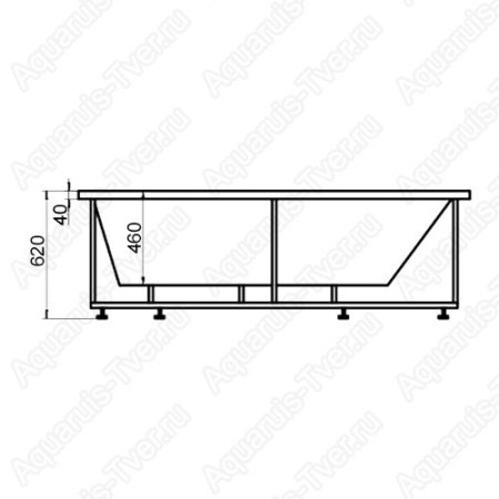 Акриловая ванна Aquatek Феникс 170х75