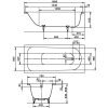Стальная ванна Kaldewei Saniform Plus 160x75 112500010001