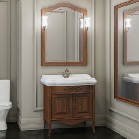 Зеркало Opadiris Лоренцо 80 орех светлый