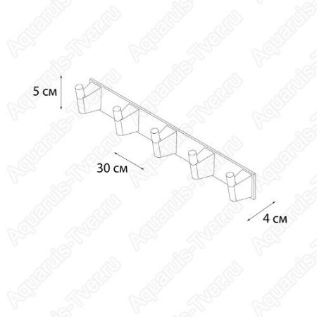 Планка Fixsen Trend 5 крючков FX-97805-5