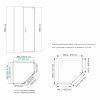 Душевой уголок WasserKRAFT Wiese 84P11 90х90