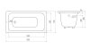 Чугунная ванна Goldman Comfort 150x70 CF15070