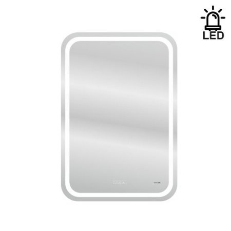 Зеркало Cersanit 55см с LED подсветкой, подогревом, часами и сменой цвета KN-LU-LED050*55-p-Os