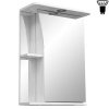 Шкаф-зеркало Stella Polar Винчи 50см белый глянец (R)