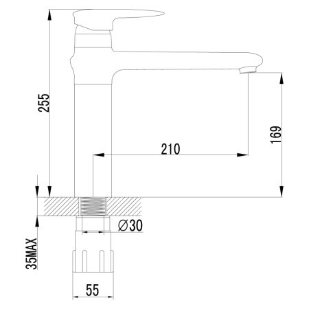 Смеситель Lemark Status LM4404C для кухни