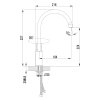 Смеситель для кухни Lemark Plus Grace LM1505C