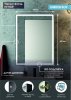 Шкаф-зеркало Continent Mirror Box black Led 60см