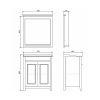 Тумба Comforty Тбилиси-70 00003132629CF с раковиной Comforty XD-F70