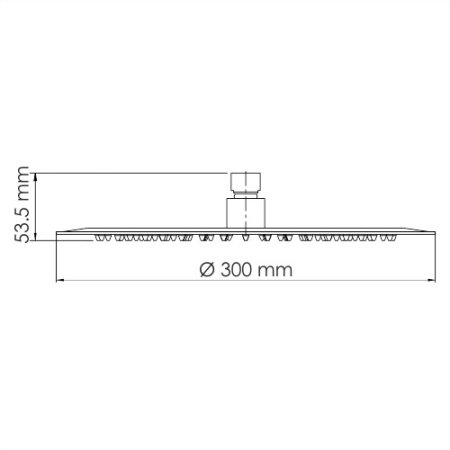 Верхний душ WasserKRAFT d30см A116
