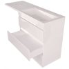 Тумба Style Line Даллас 150 (R) с раковиной Estet СС-00002305+СС-00002301