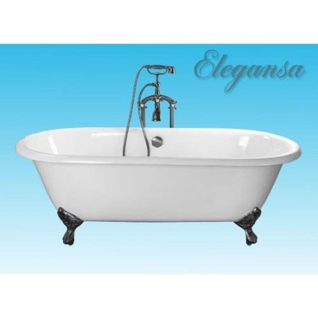Чугунная ванна Elegansa Gretta 170x75 (хром)